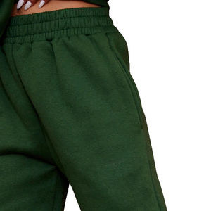 Ensemble de survêtement pour femmes, vêtements de sport en coton, logo personnalisé, prix d'usine OEM, vente en gros, survêtement d'entraînement pour femmes - Product Image 3