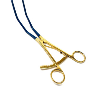 High Quality Stainless Steel Lateral Wall Retractor Blade 1" X 2" Blue Gold Coated Gynecology Surgical <b>Instruments</b> CE - Product Image 5