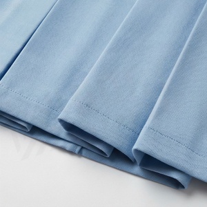 Women High Waist <b>Pleated</b> A-Line <b>Skirt</b> Knee-Length Solid Color Woven Polyester Anti-Wrinkle All Seasons - Product Image 6