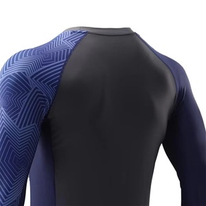 Prix de gros usine Rashguard à manches longues pour hommes et femmes, avec logo personnalisé, pour arts martiaux, entraînement NO GI Grappling BJJ - Product Image 4