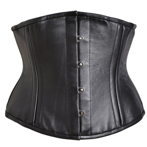Robe Corset Moulante en Similicuir Noir Sans Manches Sexy pour Club, Taille Naturelle, Tenue Adulte - Product Image 5