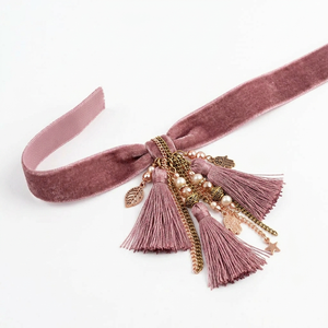 Wholesale 12mm Dusty Rose Single Side Velvet <b>Ribbon</b> 50 Yard Roll for Rakhi Hampers Gift Wrap Thali Decor Bulk Customizable - Product Image 2