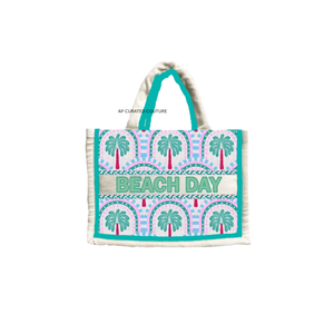 Kids Summer Beach <b>Tote</b> <b>Bags</b> Handmade Embroidery Customized Designs Beaded <b>Fabrics</b> Fashion for Party & Daily Use - Product Image 1