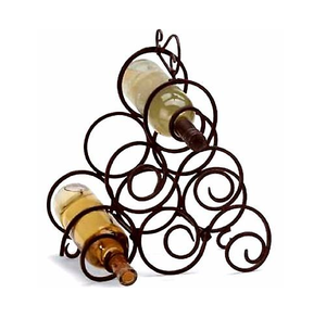 Support métallique pour bouteilles de vin, vente en gros d'usine, présentoir artisanal en métal pour bouteilles de vin, meilleures ventes - Product Image 6