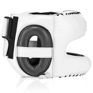 Casque de boxe en cuir PU de haute qualité, protection de tête MMA, fermeture à double anneau, équipement de sécurité sportif imperméable pour l'entraînement et le sparring - Product Image 2