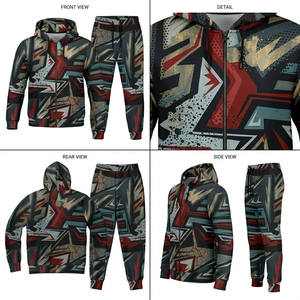 Chándal con Capucha de Algodón para Hombre, Transpirable, con Estampado por Sublimación, Ropa Deportiva Casual de Invierno, Resistente al Viento, Personalizable, OEM, ODM, Venta al Por Mayor - Product Image 3