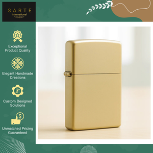 Exclusive Sale on <b>Custom</b> Logo Handmade Luxury Finish Premium Modern Brass Cigarette/Cigar <b>Lighter</b> for Refillable Business Gifts - Product Image 2