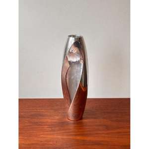 Jarrón alto de pie para flores, hecho a mano, de aluminio, moderno, para plantas artificiales, decoración para eventos y el hogar. - Product Image 3