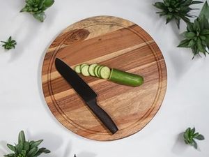 Planche à découper en bois pour la cuisine, résistante au lave-vaisselle, écologique, design rectangulaire, épaisseur 1,5 cm, idéale pour les fruits - Product Image 4