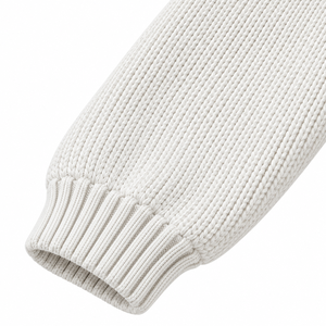 Sweat à capuche unisexe en molleton tricoté imprimé sur mesure, coupe oversize, rayures blanches et bleues, avec poche, hiver, décontracté, écoresponsable - Product Image 4