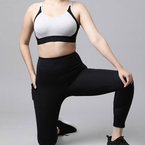 Nouvel ensemble soutien-gorge de sport et short pour femme grande taille 2026 - Léger, respirant, réversible, avec logo frontal - Product Image 6