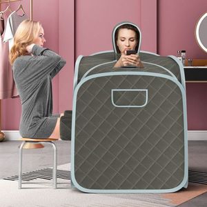 Sauna de Vapor Portátil para 2 Personas, 800W, Spa en Casa con Vaporizador de 3L y Orificios Laterales para el Cabello - Product Image 1
