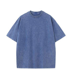 Camiseta Hip Hop 100% Algodón, Corte Regular, Lavado Ácido, para Hombre, Estilo Urbano Informal, Transpirable y Ecológica - Product Image 1