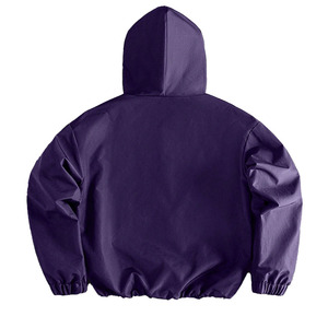 Custom Men Pullover Balaclava Windbreaker Men's <b>Jackets</b> <b>Lightweight</b> Hooded Anorak Water Resistant Streetwear Outerwear Supplier - Product Image 5
