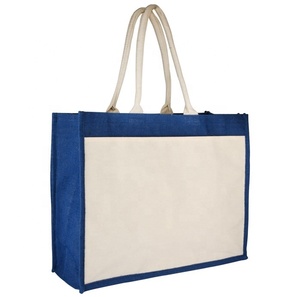 Bolsa de yute ecológica con logotipo personalizado impreso conveniente para llevar frutas y verduras al por mayor del proveedor de la India - Product Image 2