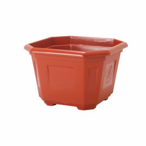 Pot de plante en plastique PE léger et écologique Gardens Octa |   Pot de fleurs moderne pour l'intérieur et l'extérieur, pour la maison, le jardin, le balcon et la terrasse - Product Image 1