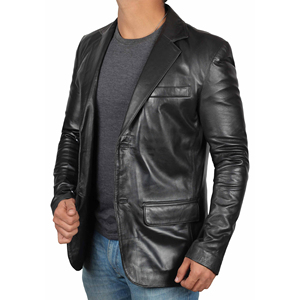 Custom <b>Leather</b> <b>Blazer</b> <b>Jacket</b> Men's Fashion <b>Jacket</b> 2026 Casual Men <b>Leather</b> <b>Jacket</b> Slim Fit Stylish And Handsome Men's Clothing - Product Image 3