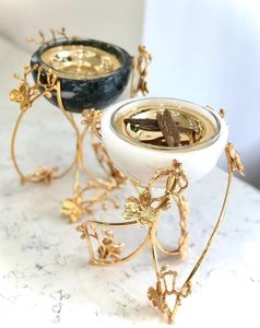 Quemador de incienso y tazón para servir de mármol de lujo, decorativo para el hogar y hoteles, de diseño único y elegante. - Product Image 2