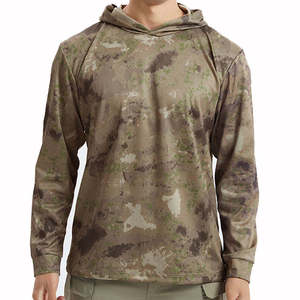 Men's Solid Light <b>Green</b> Long Sleeve Hoodie UPF 50 Anti-Uv Fishing Wear Pullover Top - Product Image 3