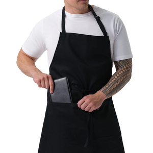 Factory Made Solid Color Chef <b>Aprons</b> <b>For</b> Kitchen Custom Restaurant Kitchen <b>Cooking</b> Chef Bib <b>Aprons</b> in Low MOQ - Product Image 4