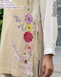 Conjunto de Fiesta Sahara Grace para Mujer, Largo hasta el Suelo, Tradicional, de Yute y Algodón, de Secado Rápido - Product Image 5