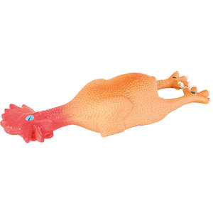 Jouet couineur pour animaux de compagnie en latex en forme de poulet de 23 cm avec son - Product Image 1