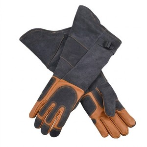 Gants de soudage en cuir robustes à manches longues, résistants à la chaleur, ignifuges, avec coutures en Kevlar, pour soudeurs, vente en gros - Product Image 2