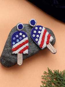 NOUSHAD HANDICRAFTS NH-813 พวงกุญแจผ้าแคนวาสน้ำหนักเบา ดีไซน์ลายวงกลมประดับลูกปัดแบบคลาสสิก - Product Image 5