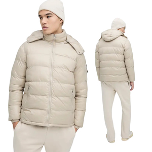 Blouson matelassé long pour homme avec capuche amovible, veste d'hiver rembourrée, fabricant, tissu Ripstop coupe-vent, commande en gros - Product Image 1