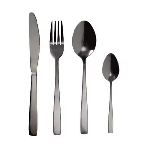 Crafted from high-quality stainless steel cutlery <b>set</b> with <b>plastic</b> handle resist rust and corrosion for long-lasting performance - Product Image 1