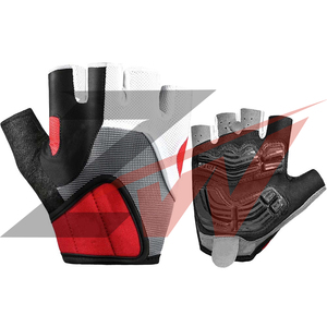 Gants de cyclisme avec paume rembourrée, tissu confortable, équipement de sport d'extérieur, idées de conception personnalisées à imprimer - Product Image 4