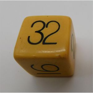 Cubo de Duplicación de Backgammon Amarillo Vintage, Profesional, de Resina Acrílica, 64 Dados de Duplicación, Accesorios de Lujo para Juegos de Mesa - Product Image 1