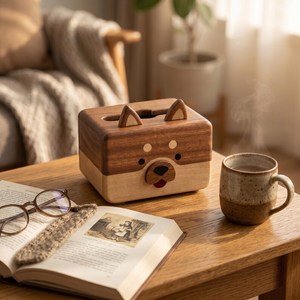 Porte-boîte à mouchoirs de qualité supérieure avec fente frontale, distributeur vertical de serviettes pour salle de bain - Product Image 3