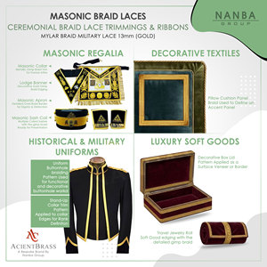 Wholesale Custom Made Bullion Thread <b>Braids</b> & Laces New Arrival Bullion Thread <b>Braids</b> & Laces - Product Image 3