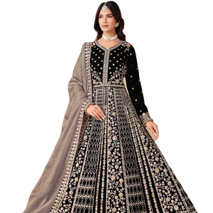 Robe Anarkali / Salwar Suit pour femme, design tendance 2026, look élégant, couleur magnifique, longueur au sol, idéale pour les occasions spéciales et les tapis rouges. - Product Image 1