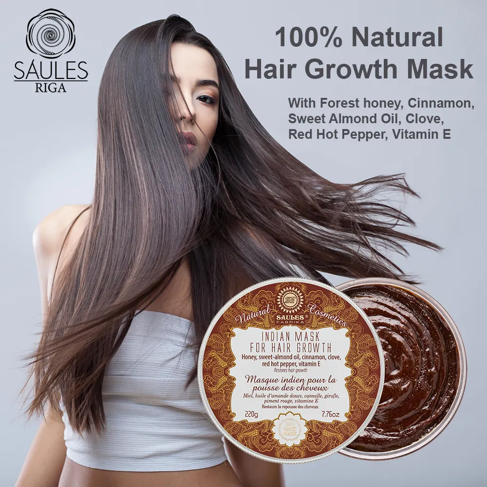 Saules Fabrika 100% soins capillaires hydratants faits à la main meilleur traitement masque capillaire bio pour cheveux abîmés OEM