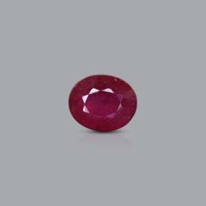 3.4 Carat Oval Cut Ruby Loose Gemstone 8x10mm for Fine Jewelry - Product Image 1