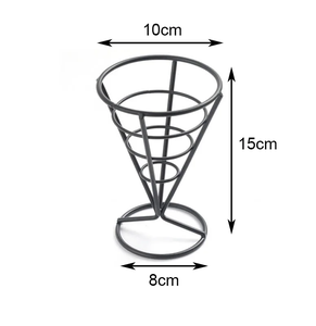 Soporte Metálico para Papas Fritas, Cono para Exhibir Aperitivos y Pollo Frito, Soporte de Alambre para Cocina, Restaurante y Fiestas - Product Image 1