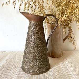 Carafe à eau en cuivre de qualité artisanale, style artisanal, couleur unie, vente en gros, article d'usine, carafe en cuivre - Product Image 1