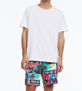 Ropa de hombre para verano, nueva camiseta informal de algodón y pantalones cortos, edición delgada, conjunto de camiseta y pantalones cortos. - Product Image 6