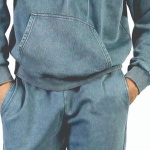 Ensemble de survêtement délavé à l'acide, matière respirante, tissu doux, idéal pour la course, la gym et l'usage quotidien - Product Image 6