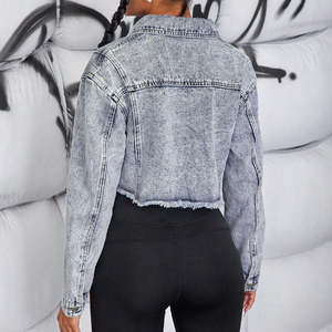 Chaqueta Vaquera de Mujer, Estilo Moderno, Manga Larga, Ropa Femenina, Chaquetas de Moda - Product Image 3