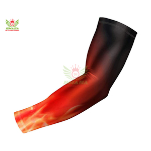 ปลอกแขนกีฬาลายพรางโลโก้แบบกำหนดเอง ป้องกันรังสียูวี ระบายอากาศได้ดี ผลิตจากผ้าฝ้ายผสมสแปนเด็กซ์ สำหรับปั่นจักรยานและบาสเกตบอล - Product Image 3