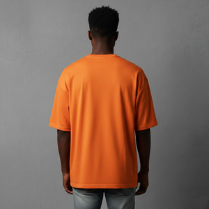 Wholesale Hot Selling Men's T-Shirts 100% Cotton/Polyester High Quality Custom Embroidered Logo Drop Shoulder Eco-Friendly Tees - Product Image 3