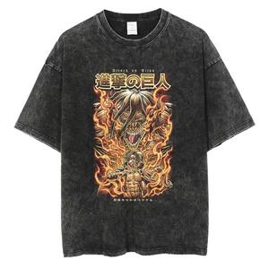 Custom <b>Acid</b> Wash Oversized <b>Drop</b> Shoulder T Shirt Heavyweight Cotton Vintage Tee OEM Private Label Manufacturer - Product Image 6