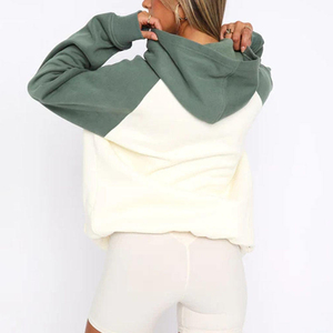 Sweat-shirts et hoodies décontractés pour femmes, surdimensionnés, à bas prix, noirs, unis, respirants, personnalisés, 100% coton - Product Image 3