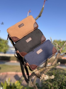Genuine Leather Zipper Men & Women Toiletry Organizer Handmade Hot Sale Travel Cosmetic real Leather Makeup Bags With Handle - Product Image 6