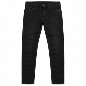 Jeans Negros Ajustados con Cierre en el Tobillo, Pantalones de Mezclilla de Pierna Estrecha, Cinco Bolsillos, Estilo Casual Urbano, Proveedor OEM de Ropa Personalizada - Product Image 3