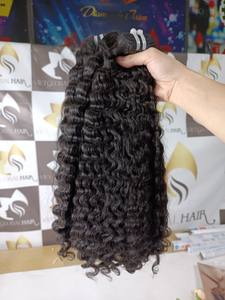 Prix usine cheveux birmans bouclés attachés à la main double trame de haute qualité - Product Image 6