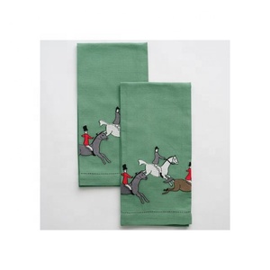 Hibou vintage brodé nouveautés numérique 220 g/m² toile de coton absorbant l'eau meilleure vente de torchons personnalisés de bonne qualité - Product Image 2